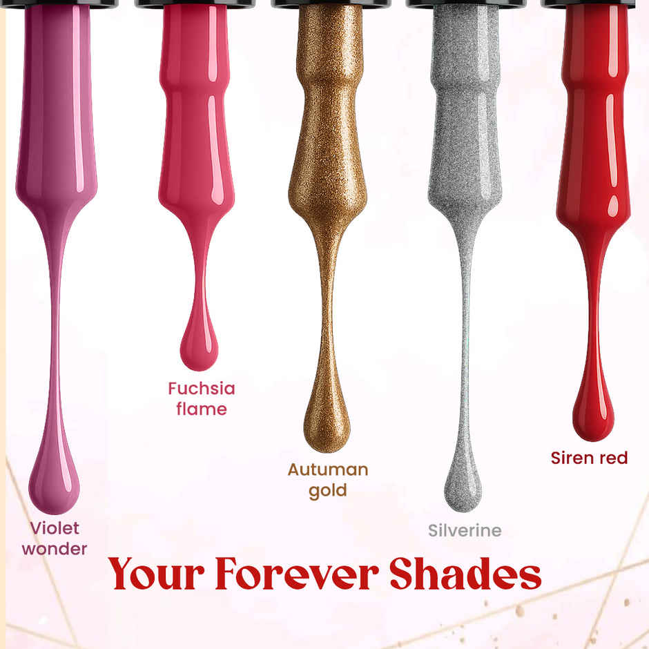 Coloressence Nail Paint Kit | Free Nail Paint Remover-Forever | Multicolour