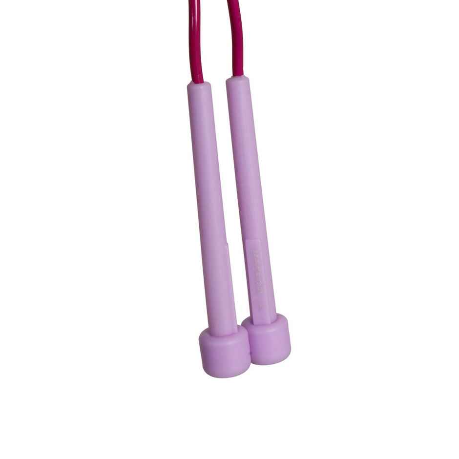 Vector X Lightweight Jump Rope | Adjustable With Plastic Handles | Tangle-Free Purple