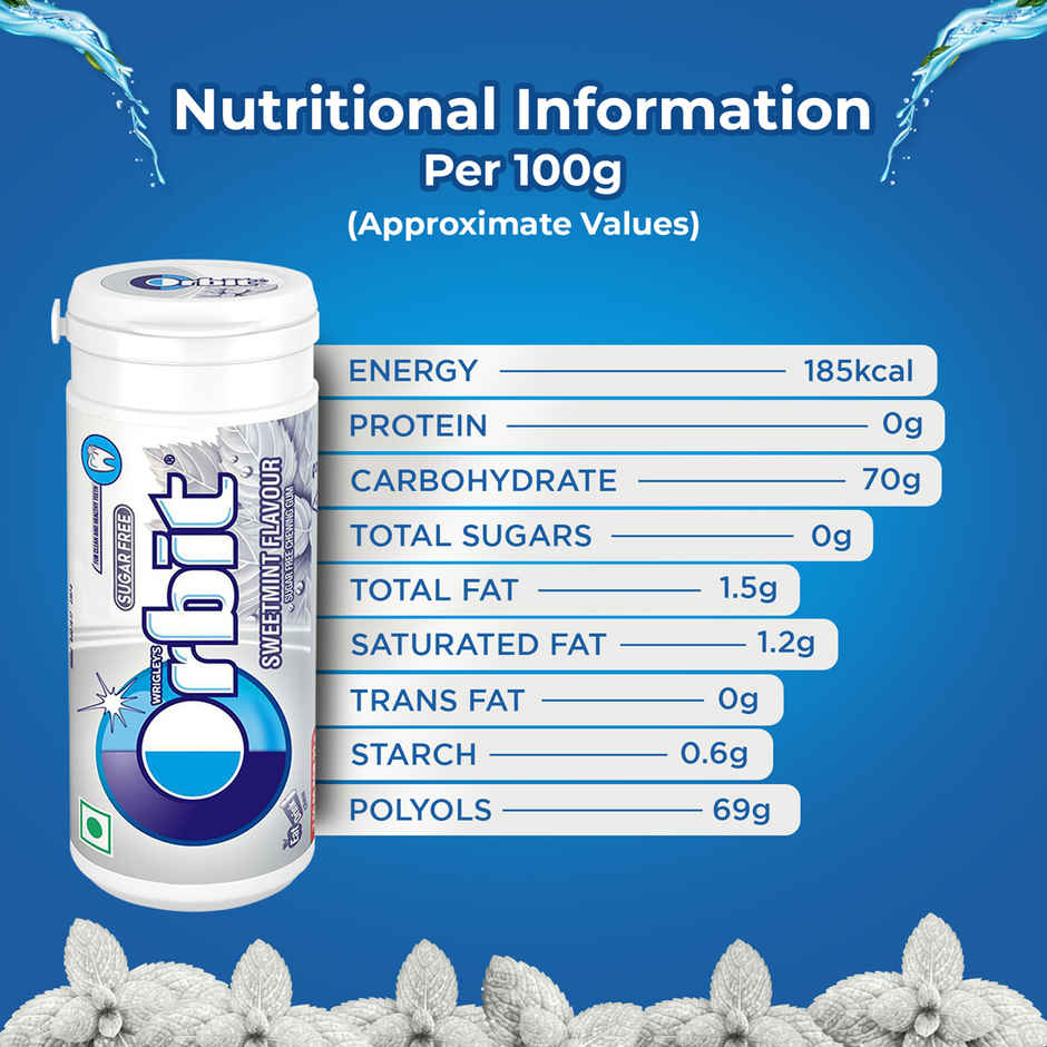 Orbit Sugar Free Sweetmint Chewing Gum Tube Combo