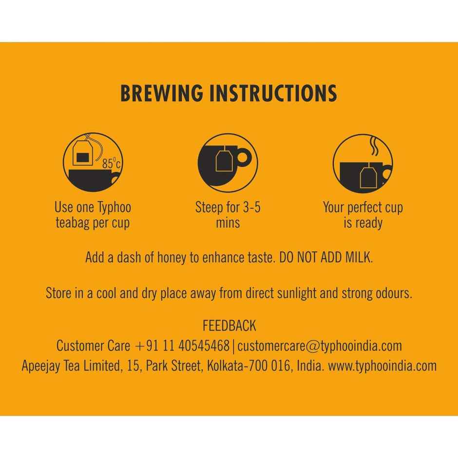 Typhoo Fennel, Senna, and Psyllium Husk Organic Detoxing Slim Herbal Tea