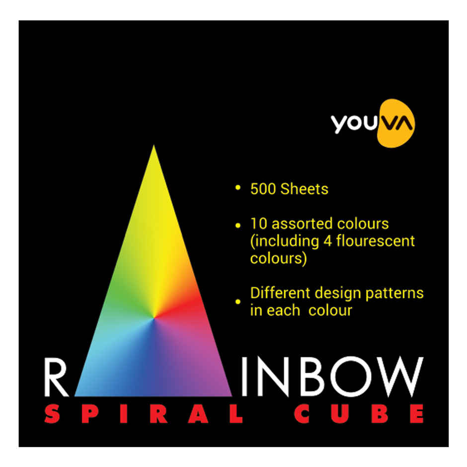 Navneet Youva Rainbow Spiral Cube Note Pad