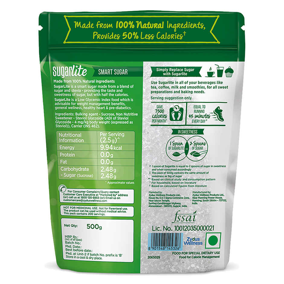 Sugarlite : 50% Less Calories Sugar Pouch