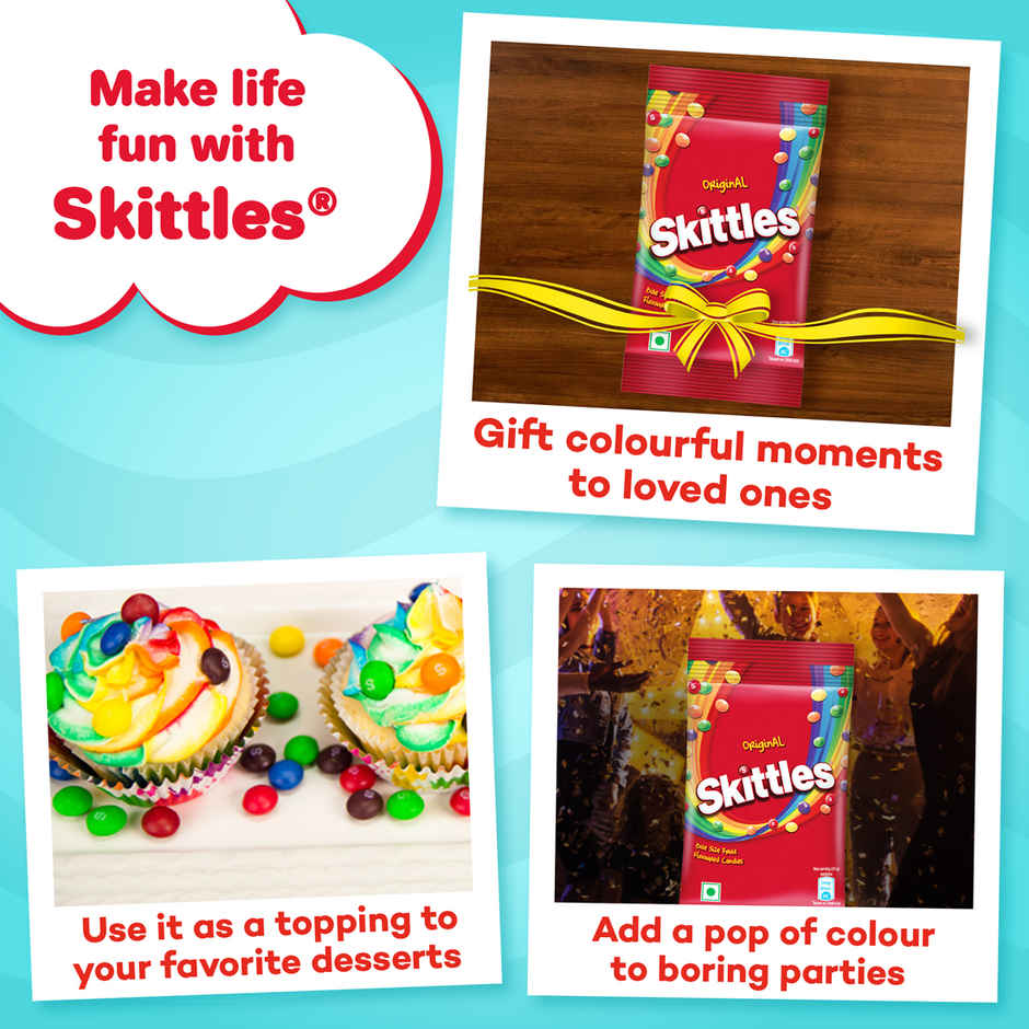 Skittles Original Fruit Flavoured Candy Pouch Combo