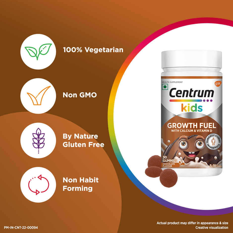 Centrum Kids Growth Fuel Gummies with Calcium and Vitamin D