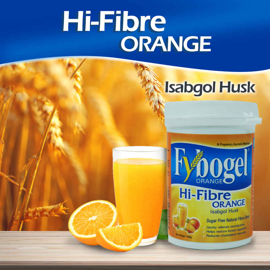 Fybogel - Orange Flavoured Isabgol Husk, Natural Way To Treat Constipation