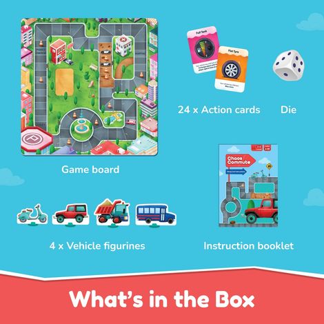 Bloomingo Chaos Commute | Board Game | Strategy Game For All Ages | Travel Game For 4-99 Age Group