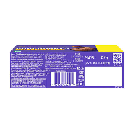 Cadbury Chocobakes Choc Filled Cookies