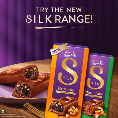 Cadbury Dairy Milk Silk Desserts Brownie Chocolate Bar
