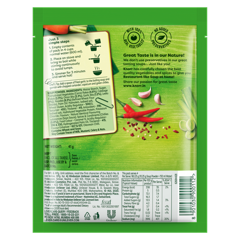 Knorr Chinese Hot And Sour Veg Soup