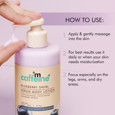 mCaffeine Blueberry Swirl Serum Body Lotion