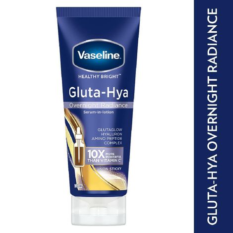 Vaseline Gluta-Hya Overnight Radiance, Serum-In-Lotion, With Amino Peptide And Glutaglow
