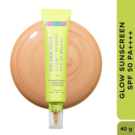 Hyphen Golden Hour Glow Sunscreen SPF 50 PA++++ For Dewy - Bright Skin| High UVA-B Protection