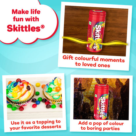 Skittles Original Bite-Size Fruit Candy Tube