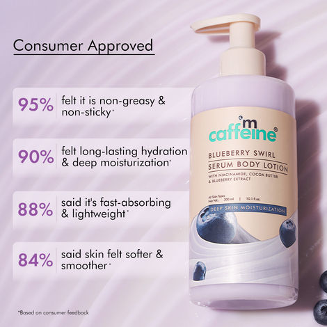 mCaffeine Blueberry Swirl Serum Body Lotion