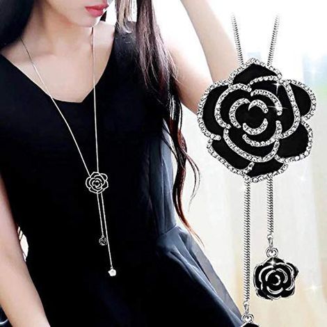 Shining Diva Fashion Pendent for Girls With Long Chain Pendant Necklace for Women & Girls | 9279np
