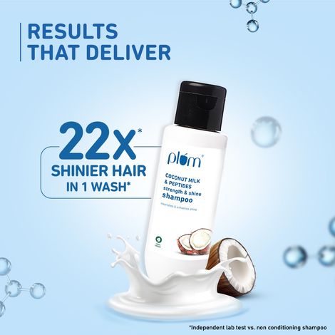 Plum Coconut Strong & Shiny Hair Travel Kit | Shampoo & Serum Travel-Friendly