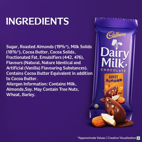 Cadbury Dairy Milk Roast Almond Chocolate Bar