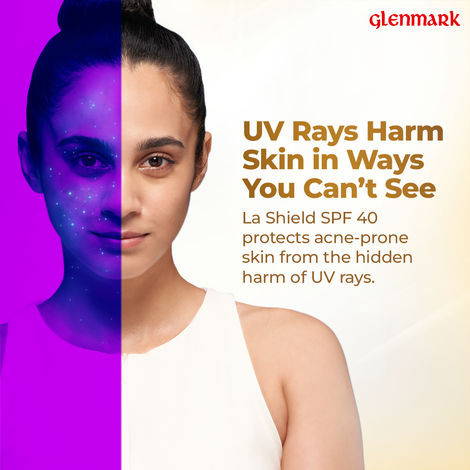 La Shield SPF 40+ & PA+++ Anti Acne Sunscreen Gel