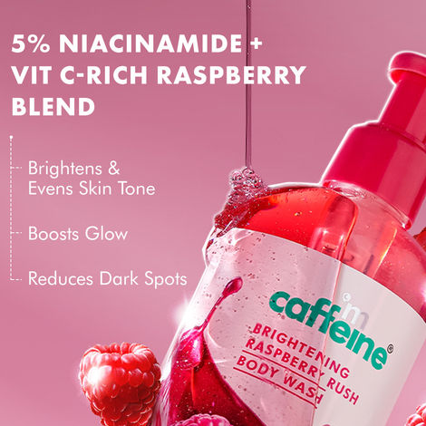 mCaffeine Brightening Raspberry Rush Body Wash