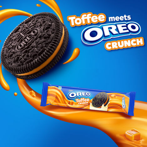 Cadbury Oreo Toffee Crunch Flavour Creme Sandwich Biscuit