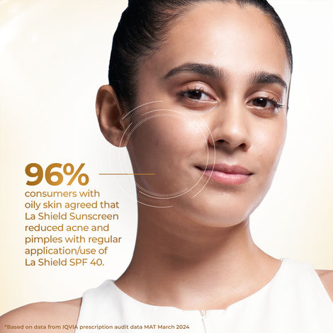 La Shield SPF 40+ & PA+++ Anti Acne Sunscreen Gel