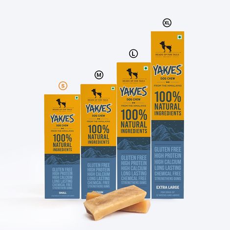 HUFT Yakies Chew Bone Dog Treat, SmallMono Carton