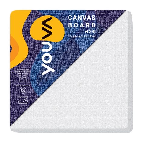Navneet Youva |Canvas Board |4x4 inch | Pack of 3