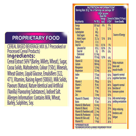 Bournvita Chocolate | Cereal Based Drink Mix Pouch