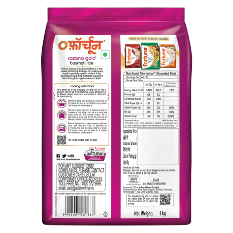 Fortune Rozana Gold Basmati Rice