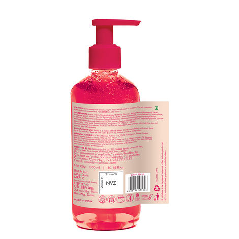 mCaffeine Brightening Raspberry Rush Body Wash