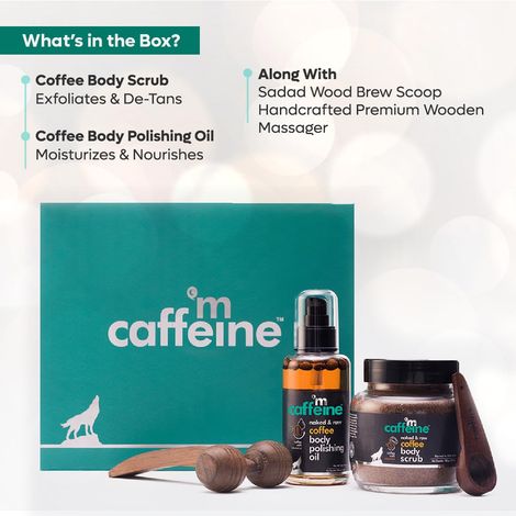 mCaffeine Coffee De-Stress Gift Set for Skin Care