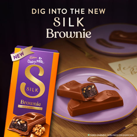 Cadbury Dairy Milk Silk Desserts Brownie Chocolate Bar