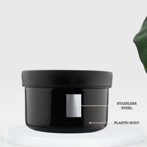 Sugar Homeware Premier Trio Stainless Steel Microwave Safe Lunchbox - Black