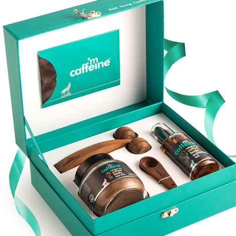 mCaffeine Coffee De-Stress Gift Set for Skin Care