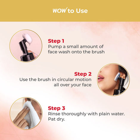WOW Skin Science Apple Cider Vinegar Foaming Face Wash - No Parabens, Sulphate & Silicones