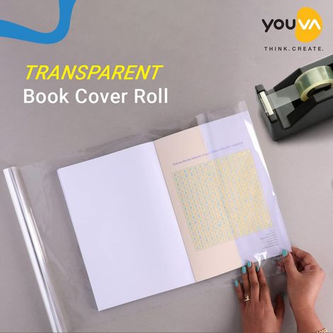 Navneet Youva Transparent Book Cover Rolls For Students 5 Star 8 Meters Length X 35.5 Cm Height