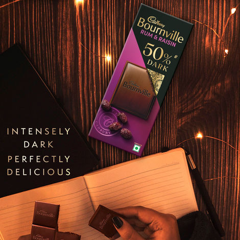 Cadbury Bournville Rum & Raisin 50% Dark Chocolate Bar