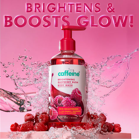 mCaffeine Brightening Raspberry Rush Body Wash