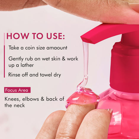 mCaffeine Brightening Raspberry Rush Body Wash