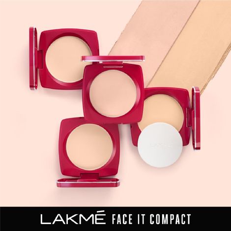 Lakme Forever Matte Compact, Smooth Finish, Lasts for 12 Hrs, Even Toned Look, Pearl