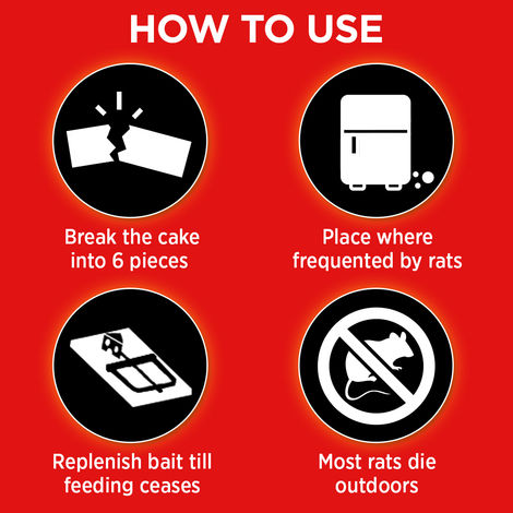 Mortein Rat Kill Cake | Instantly Kills Rats Outdoors