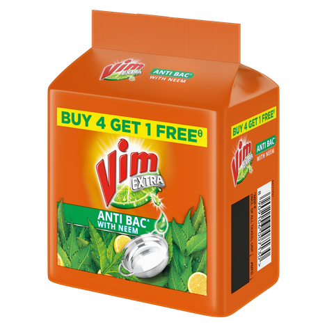 Vim Extra Anti Bac with Neem Dishwash Bar