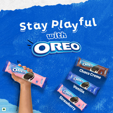 Cadbury Oreo Strawberry Flavour Crème Sandwich Biscuit