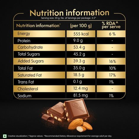 Cadbury Temptations Almond Treat Premium Chocolate Bar