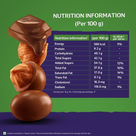 Cadbury Dairy Milk Bites Hazelnut Chocolate Pack