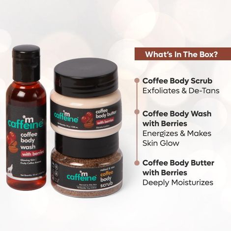 mCaffeine Miniature Coffee Body Detan Skin Care Gift Set