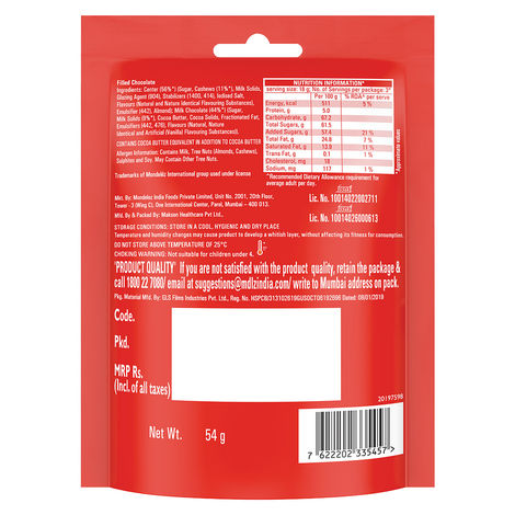 Cadbury Nutties Chocolate Pack