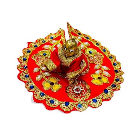Floral Decorative Ladoo Gopal Dress for Idol (Size 1) | Krishna Costume | Krishna Janmastami Special (Ecraftindia)