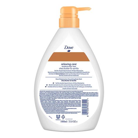 Dove Relaxing Care Nourishing Body Wash | Shea Butter & Vanilla | For Soft Skin