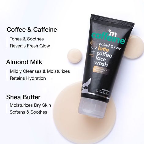 mCaffeine Coffee & Milk Face Wash with Shea Butter & Almond Milk